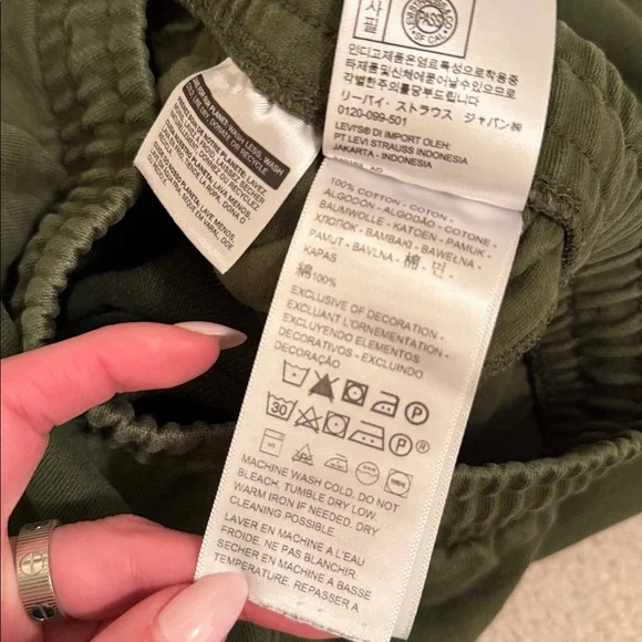 Levi’s Green Jogger Sweatpants Relaxed Fit S - Picture 7 of 8